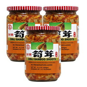 クリスピーチリバンブーシュート - 12.3オンス (3パック) Crispy Chili Bamboo Shoot - 12.3oz (3 Packs)