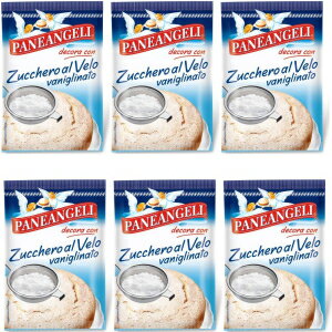 楽天GlomarketPaneangeli Zucchero Al Velo Icing Sugar with Vanilla Flavor 4.4oz 125gr, Pack of 6