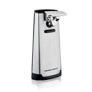 Hamilton Beach Automatic Can Opener, Electric, with Easy-Clean Detachable Cutting Lever, Knife Sharpener, Cord Storage, Brushed Stainless Steel (76700)