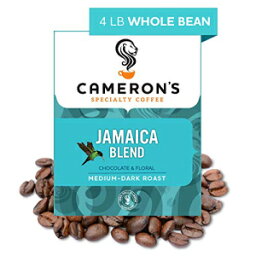 Cameron's Coffee Roasted Whole Bean Coffee, Jamaican, 4 Pound