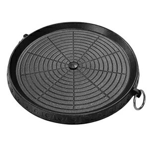 CHYIR Korean Style BBQ Grill Pan with Maifan Coated Surface Non-stick Smokeless Barbecue Plate for Indoor Outdoor Grilling