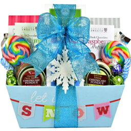 Gift Basket Village Winter Whimsy, Holiday Gift Basket with Whimsical Feel and Loads of Sweet Treats - Candy, Cookies, Truffles and So Much More