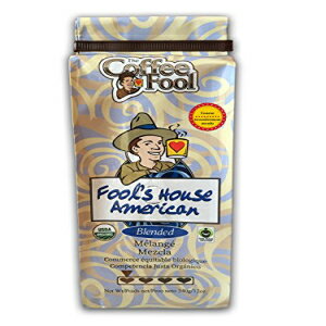 The Coffee Fool Fool's Organic Fair Trade House American、粗挽き、12オンス The Coffee Fool Fool's Organic Fair Trade House American, Coarse Grind, 12 Ounce