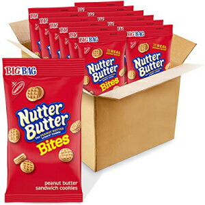 Nutter Butter Bites ピーナッツバターサンドイッチクッキー、12～3オンスビッグバッグ Nutter Butter Bites Peanut Butter Sandwich Cookies, 12 - 3 oz Big Bags