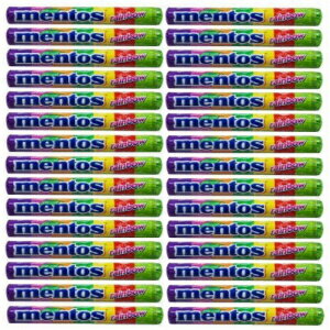 gXC{[U`[C[~gRɂĐlHIɕtꂽgXɂ1.32IYTj1630[ Mentos Rainbow the Chewy Mint Naturally and Artificially Flavored 30 Rolls of 1.32 Oz Tj16 by Mentos