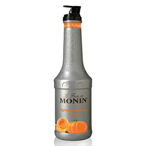 Monin - Spiced Pumpkin Purée, Pumpkin and Cinnamon Flavor, Natural Flavors, Great for Lattes, Milkshakes, Specialty Coffees, and Cocktails, Non-GMO, Gluten-Free (1 Liter), 33.81 Fl Oz