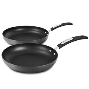 Othello CH-AP2 2-Piece Hard-Anodized Non-Stick Fry Pan Cookware Set, Black