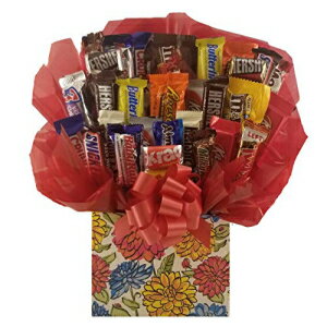 So Sweet of You Chocolate Candy Bouquet gift box - Great as gift for Mothers Day, Birthday, Thank You, Get Well Soon, Congratulations gift or for any occasion (Vibrant Flowers Gift Box)