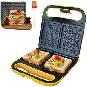 Health and Home Electric Sandwich Maker Toaster Panini Press Grill with Nonstick Pans and Cool Handle