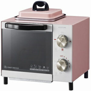 KOIZUMIオーブントースター目玉焼き機能付きKOS-0703（ピンク） KOIZUMI Toaster oven With fried eggs function KOS-0703 (Pink)