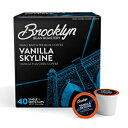 ブルックリンビーンズ バニラ スカイライン グルメ コーヒー ポッド 2.0 キューリグ K カップ ブルワーに対応 40 個 Brooklyn Beans Vanilla Skyline Gourmet Coffee Pods, Compatible with 2.0 Keurig K Cup Brewers, 40 Count
