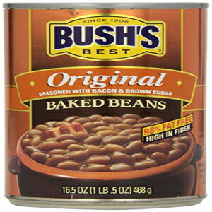 ブッシュの最高のオリジナルベイクドビーンズ-16.5オンス（6パック） Bush’s Best Original Baked Beans - 16.5 Ounce (6 Pack)