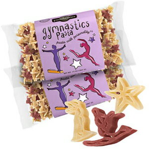 楽天GlomarketPastabilities 体操パスタ、子供向けの楽しい形の体操ヌードル、非遺伝子組み換え天然小麦パスタ 14 オンス （2 パック） Pastabilities Gymnastics Pasta, Fun Shaped Gymnast Noodles for Kids, Non-GMO Natural Wheat Pasta 14 oz （2 Pack）