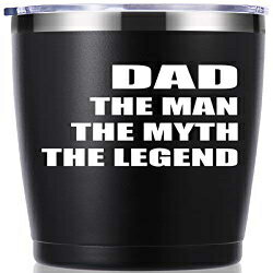 momocici Dad The Man The Myth The Legend 20 OZ Tumbler.Fathers Day Gifts.Dad Gifts from Daughter,Son,Wife.Birthday Gifts,Christmas Gifts for New Dad,Father,Husband,Men Travel Mug(Black)