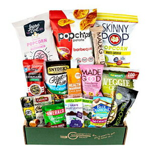 GLUTEN FREE PALACE 100 CALORIE Snacks Variety Pack HOLIDAY GIFT BASKETS Healthy Snacks Care Package Low Calorie Snacks Christmas Gift Holiday Gift Baskets Vegan Snacks, Protein Bars Nuts - 100 c