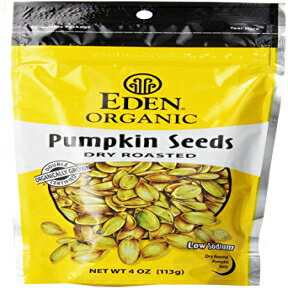 Eden ˥åѥץ󥷡ɡɥ饤ȡ4 Eden Organic Pumpkin Seeds, Dry Roasted, 4 Oz