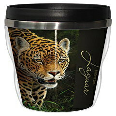 Tree-Free Greetings Jeremy Paul Classic Collection Jaguar Sip 'N Go Stainless Lined Travel Mug, 16-Ounce