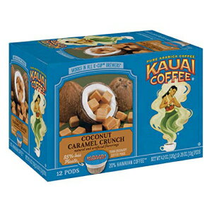 カウアイ コーヒー ココナッツ キャラメル クランチ シングルサーブ カップ 12 個 Kauai Coffee Coconut Caramel Crunch Single-Serve Cups, 12 Count