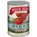 Muir Glen, オーガニック角切りトマト、ガーリックとオニオン入り、14.5 オンス (12 個パック) Muir Glen, Organic Diced Tomatoes With Garlic and Onion, 14.5 oz (Pack of 12)