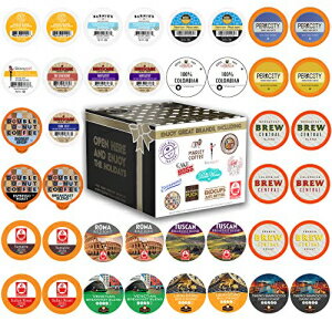 Crazy Cups Single Serve & K Cups Variety Pack, Including Dark Roast & Medium Roast Pods, Pods Variety Pack for Keurig K Cups Machines, (Pack of 40)