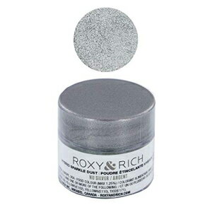 Roxy & Rich ハイブリッド スパークル ダスト パウダー 食用色素 2.5 グラム (ニューシルバー) Roxy & ..
