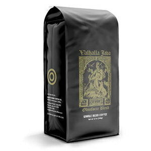 Death Wish Coffee VALHALLA JAVA Whole Bean Coffee [12 Oz.] The World’s Strongest Coffee, USDA Certified Organic, Fair Trade, Arabica and Robusta Beans (1-Pack)