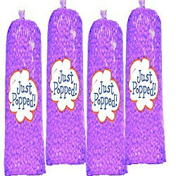 Just Popped - Gourmet Delicious Movie Theater Butter Popcorn Purple Colored - Valentines, Independence, & Christmas Day's 4 - Pack (72 Cups per Case)