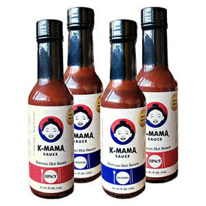 K-Mama 万能コチュジャン韓国ホットソース: 4 パック 6 オンス (オリジナル & スパイシー) K-Mama All-Purpose Gochujang Korean Hot Sauce: 4-Pack 6oz (Original & Spicy)