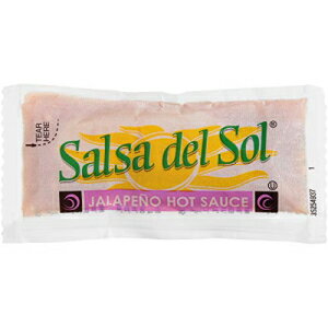 サルサ デル ソル ソース ハラペーニョ ホット ソース、0.3125 オンス 1 回分パッケージ (500 個パック) Salsa Del Sol Sauce Jalapeno Hot Sauce, 0.3125-Ounce Single Serve Packages (Pack of 500)