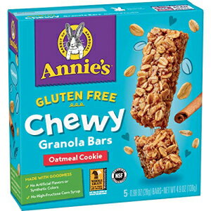 Annie 039 s Gluten Free Chewy Granola Bars, Oatmeal Cookie, 4.9 oz, 5 ct (Pack of 12)