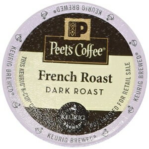 Peet's Coffee フレンチロースト シングルカップコーヒー キューリグ Kカップ用 Peet's Coffee French Roast Single Cup Coffee for Keurig K-Cup