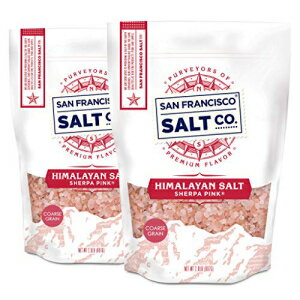 シェルパ ピンク ヒマラヤ ソルト - 4 ポンド 粗塩 (数量 2 x 2 ポンドバッグ) - グラインダーおよびソルトミル用 Sherpa Pink Himalayan Salt - 4 lbs. Coarse Salt (Qty. 2 x 2 lb. bags) - For Grinders and Salt Mills