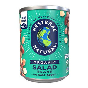 Westbrae ナチュラル オーガニック サラダビーンズ、食塩無添加、15 オンス (12 個パック) Westbrae Natural Organic Salad Beans, No Salt Added, 15 Oz (Pack of 12)