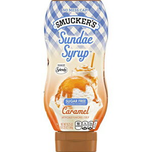 Smucker's サンデーシロップ シュガーフリー キャラメル風味シロップ、19.25 オンス (12 個パック) Smucker's Sundae Syrup Sugar Free Caramel Flavored Syrup, 19.25 Ounces (Pack of 12)
