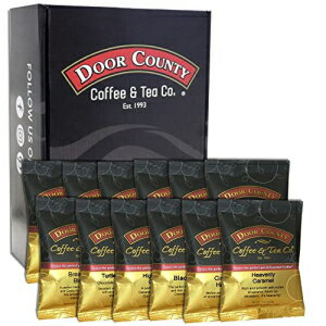 Door County Coffee ベストセラー、フレーバー & ノンフレーバー コーヒー バラエティ、12 パック ギフト セット Door County Coffee Best Sellers, Flavored & Non-flavored coffee Variety,12-Pack Gift Set