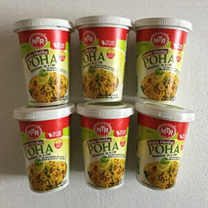 MTR Khatta Meetha Poha カップ入り朝食 - 80 グラム (6 個パック) MTR Khatta Meetha Poha Breakfast in a Cup - 80 Grams (Pack of 6)
