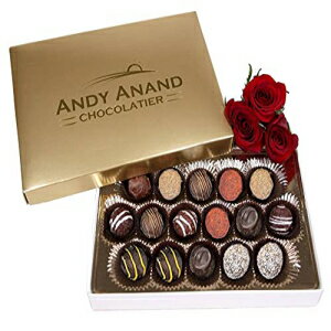 Andy Anand Chocolates Andy Anand Sugar Free Belgian Chocolate Truffles Gift Boxed Greeting Card, Truffles are Delicious, Succulent Divine Christmas Valentines Day Birthday Anniversary (16 Pcs)