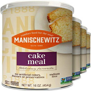 マニシュヴィッツ ケーキミール、キャニスター、過越祭、16 オンス (4 個パック) Manischewitz Cake Meal, Canister, Passover,16-ounc..