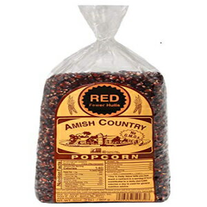 アーミッシュカントリーポップコーン | 2ポンドバッグ | 赤いポップコーン粒 | オールドファッションド レシピガイド付き (レッド - 2ポンドバッグ) Amish Country Popcorn | 2 lb Bag | Red Popcorn Kernels | Old Fashioned with Recipe