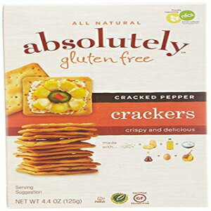 完全グルテンフリー ひび割れペッパークラッカー 4.4オンス (4個パック) Absolutely Gluten Free Cracked Pepper Crackers 4.4 OZ (Pack of 4)