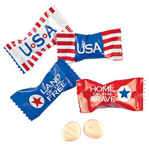 愛国的な USA スイート クリーム (108 個個別包装) 独立記念日のキャンディ Patriotic USA Sweet Creams (108 Individually wrapped pieces) Fourth of July Candy