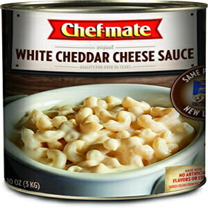 Chef-mate zCg`F_[`[Y\[XƃP\A}JjAh`[YpʋlA6 |h 10 IX (#10 ʃoN) Chef-mate White Cheddar Cheese Sauce and Queso, Canned Food for Mac and Cheese, 6 lb 10 oz (#10 Can Bulk)