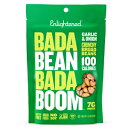 Bada Bean Bada Boom - 植物ベースのプロテイン、グルテンフリー、ビーガン、カリカリローストソラマメスナック、1食分100カロリー、ガーリック&オニオン、4.5オンス(12個) Enlightened Bada Bean Bada Boom - Plant-Based Protein, Gluten Free, Vegan