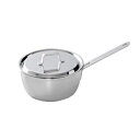 Professional Secrets Sauté Pan French Wok w/ Lid - Designed in Sweden, Stainless Steel All Purpose Frying, Sautéuse Pan Compatible w/ Stove, Oven, Induction Electric Cooktops - 3.2QT