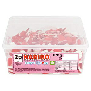 ハリボー ハートスロブ - 960g - 約300個 Haribo Heart Throbs - 960g - Approx 300 Pieces