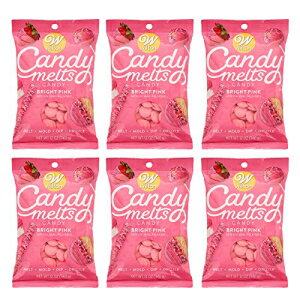 ウィルトン 12オンス 明るいピンクのキャンディーメルツキャンディー、6個入り Wilton 12 oz. Bright Pink Candy Melts Candy, 6-Count