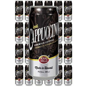 [Pack of 24] Royal Mills Iced Cappuccino, Premium Coffee, Made in Hawaii - 11 Fl Oz