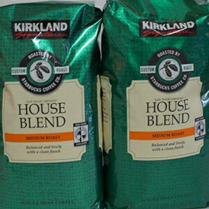 スターバックスカークランドシグネチャーミディアムローストコーヒービーンズパック2個入り Starbucks Kirkland Signature Medium Roast Coffee Beans Pack of 2