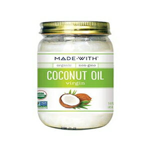 有機ココナッツオイルバージン、14オンス（6パック）で作られました MadeWith Made With Organic Coconut Oil Virgin, 14 Oz (Pack of 6)