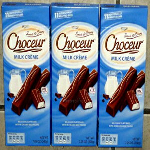Choceur ドイツ製ミルクチョコレート「ミルククリーム」バー 7.05オンス (3パック) Choceur Milk Chocolate Milk Creme Bars Made in Germany, 7.05 Ounce (3 Pack)